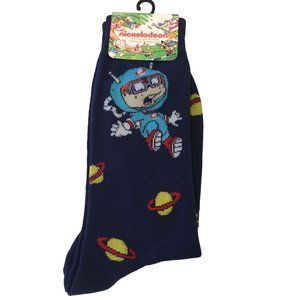 Nickelodeon Rugrats CHUCKIE Astronaut Men's Crew Socks Size 6-12